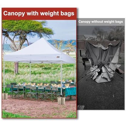 ABCCANOPY Canopy Weights 120 LBS Tent Sand Bags,4-Pack Beige(No Sand) - color: Beige, size: 120 LBS