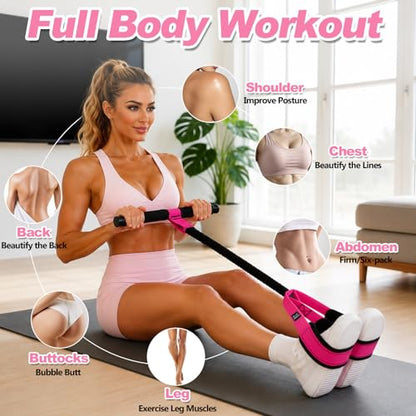 Pedal Resistance Band with Handles,Multifunctional Exercise Bands