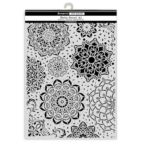 Stamperia KSTDA3007, Big Stencil A3 Mandala, 29.7 cm x 42 cm, 3 Count