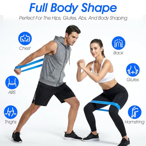 30 Pcs Resistance Bands Resistance Loop Exercise Bands Exercise Equipment Elastic Drap Ring for Women and Men Home Fitness, Gym, Yoga