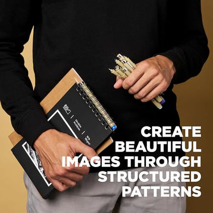 SAKURA 50008 Zentangle Apprentice Classroom Pack #2, Black | All-in-One Kit for Drawing, Relaxing, Meditative Patterns, Includes Gelly Roll and Micron Pens, White Pencil and Black Tiles - size: Apprentice Classroom Pack #2