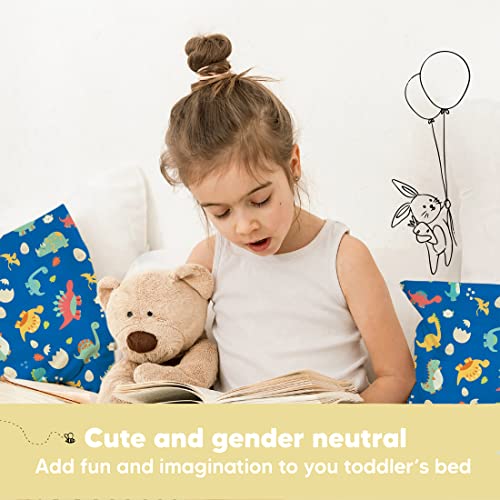 Toddler Pillow with Pillowcase, 13x18 My Little Dreamy Pillow (DinoWorld) - color: Dinoworld