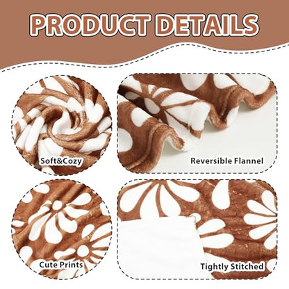 JarThenaAMCS Cielito Lindo Blanket Throw Blankets Soft Platos De Barro Terracotta Flower Plush Blanket for Mexican Fiesta Cinco de Mayo Decor, 50 x 60 Inch