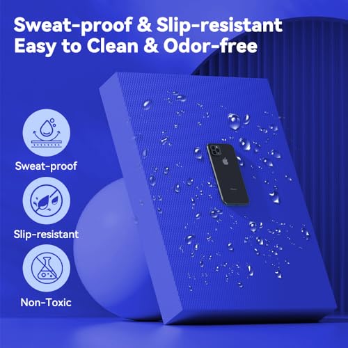 Large Thick Balance Pad Non-Slip Stability Trainer Yoga & Pilates - color: Blue