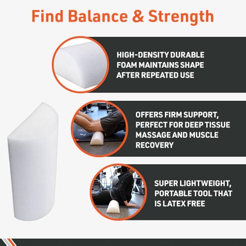 Body Sport Foam Rollers - color: 12-inch Half