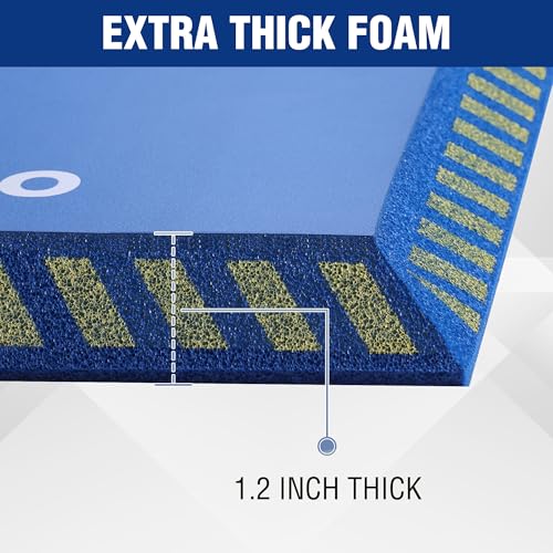 WORKPRO Extra Thick Kneeling Pad, Blue, 28 x 16 x 1.2in | Soft NBR Foam Knee Cushioning, Extra Large Foam Kneeler Mat, Suitable for Auto-Repair, Gardening, Workout Supplies - color: Blue