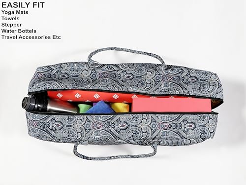 COZY TRENDS Yoga Bag with Storage Pockets – 27"x8" Large Mat Carrier Tote – Lightweight, Durable, and Stylish for Yoga & Pilates Gear - style: Style 6