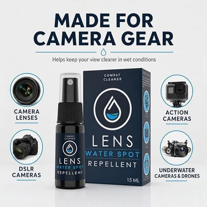 Combat Cleaner Camera Lens Cleaner with Microfiber Cloth, Camera Care Kit