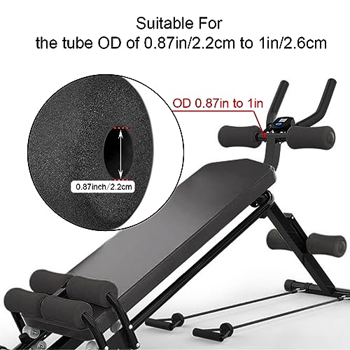 Sponge Foam Foot Pad Roller Pair, Used for Replacing Gym Exercise Equipment, Suitable for 1-inch Rod (Foam 8.66" X 3.15" Od X 0.87" Id) - color: Foam 8.66" X 3.15" Od X 0.87" Id