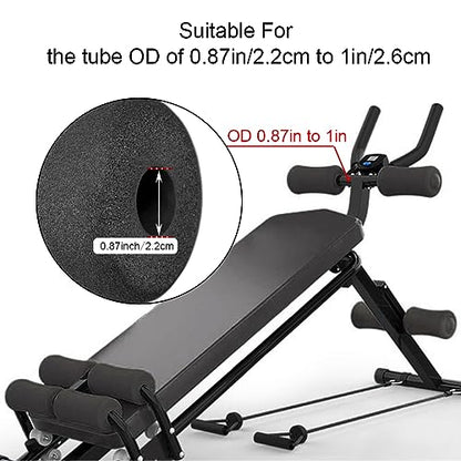 Sponge Foam Foot Pad Roller Pair, Used for Replacing Gym Exercise Equipment, Suitable for 1-inch Rod (Foam 8.66" X 3.15" Od X 0.87" Id) - color: Foam 8.66" X 3.15" Od X 0.87" Id