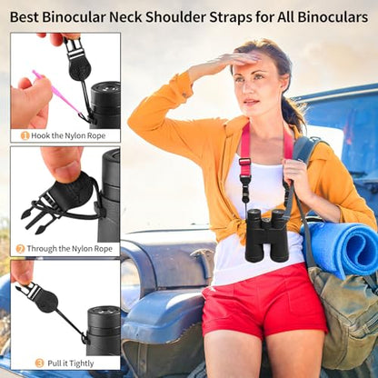 FIEIL Nylon iPad Strap, Adjustable Camera Neck Strap, Comfortable Shoulder Strap for iPad, Cellphone Tablet, Camera, Laptop, Binocular, Luggage Bag(Pink Universal Neck Lanyard) - color: Fuchsia