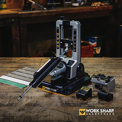 Work Sharp Pro Precision Adjust Elite & Guided Field Knife Sharpener Kit - Professional Sharpening System for Kitchen, Pocket & Outdoor Knives - Complete 2-Piece Bundle Set - style: Pro PA + GFS
