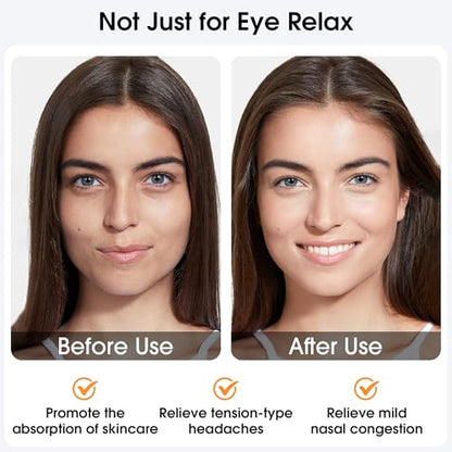 Heated Eye Mask, Cordless Rechargeable Eye Compress