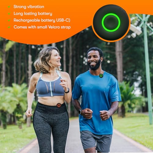 Rest Time Fitness Timer - Countdown Gym Timer and Stopwatch, Vibrating, Compact Design, Rechargeable Battery