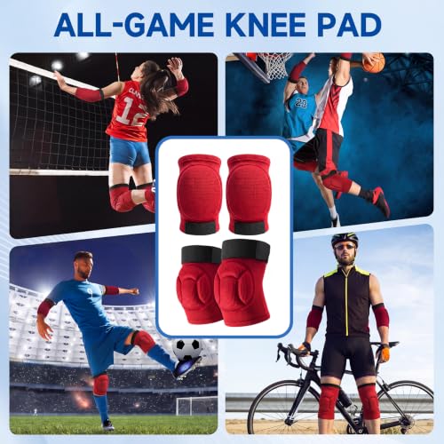 1 Pairs Muay Thai Elbow Pads and Knee Pad,Red,XL - color: Red, size: XL