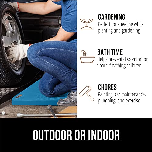 GORILLA GRIP® Extra Thick Foam Kneeling Pad for Gardening 17.5x11 True Blue - color: Blue