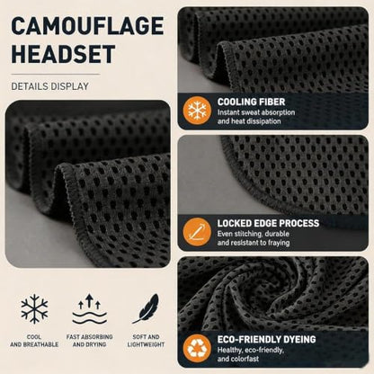 Cooling Towel, Quick Dry Sports Towel with Silicone Case, 11.8 x 35.4 in - color: Black, size: Medium