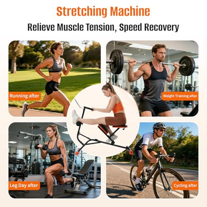 HXD-ERGO Stretching Machine for Full Body Flexibility, Back Stretcher | Quiet Stretching Machine for Lumbar Stretching, Posture Correction and Rehab,Supports up to 220 lbs for Home Gym Use