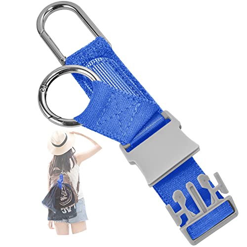 ZINZ Elastic Jacket Gripper Travel Strap with D-Ring Hooks and Buckle, Suitcase Straps Belts Travel Accessories, Makes Your Hands Free - color: Blue