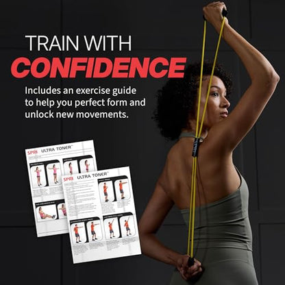 SPRI Ultra Toner Figure 8 Resistance Band with Padded Handles Great for Stretch, Exercise, Fitness Training, Yoga, Resistance Weights, Therapy, Gym or Home Workout Equipment. - size: Medium, style: Medium