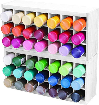 ArtBin 6828AG Paint Storage Tray, Art & Craft Supply Storage, Super Satchel System Accessory, Wall Mountable 21 Compartment Paint Organizer, White - size: Pack of 1