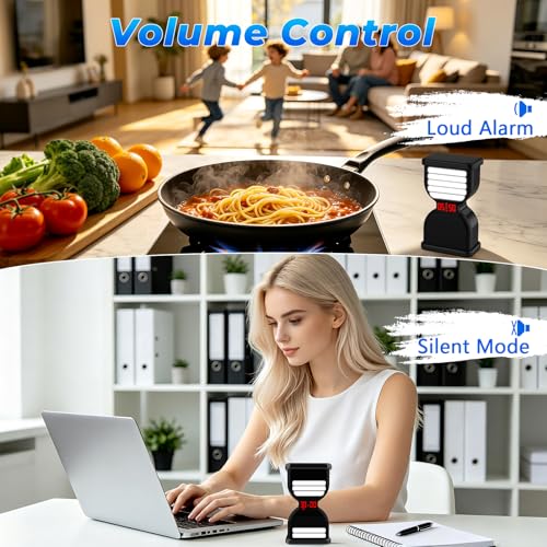 Digital Hourglass Timer for Productivity, Visual Countdown with Flight Flow - color: Black