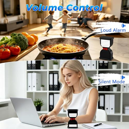 Digital Hourglass Timer for Productivity, Visual Countdown with Flight Flow - color: Black