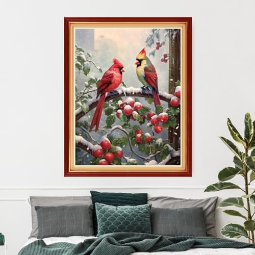 Artvxeay Cross Stitch Kits Stamped Full Range of Embroidery Starter Kits for Beginners Adult DIY 11CT- (Bird Scenery 16x20 inch) - color: ColorArt19
