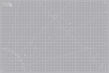 Elan Cutting Mat A1 Gray, Large Self Healing Cutting Mat 24 x 36 Inch, 5-Ply Craft Board Gray, Hobby Board for Crafts 24x36 Inch - style: 36 x 24"