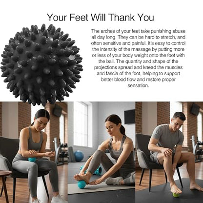 321 STRONG 5-in-1 Massage Set, Complete Mobility Kit for Workout Recovery - color: Bold Black