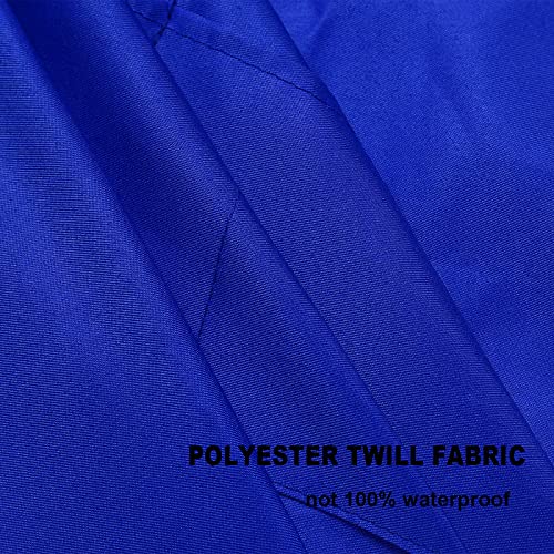 Total 15 PCS Dark Blue Bib Aprons Bulk for Women Men with 2 Front Pockets(Dark Blue-15pcs) - color: Dark Blue-15pcs