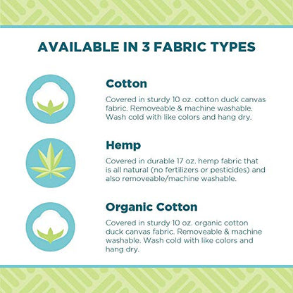 Bean Products Zabuton Meditation Cushion, Cotton Filled Pillow - Earth | 2 Piece Standard Meditation Cushion, Washable Removable Cover, Comfortable Kneeling Pad, 24x24x2 100% Cotton - Made in USA - color: Earth, size: Standard 24x24x2