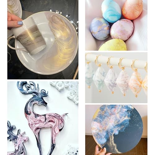 Alcohol Ink Set - 34 Color Variations - Set #19-4 Alcohol Inks x 0.51 fl oz (15 ml) | Highly Pigmented Pastel Colors, Lightfast, Opaque and Matte – For Painting and Epoxy Resin – Made in the EU - color: 19, style: Pastel inks