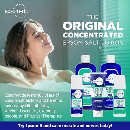 EPSOM-IT Soothing Muscle Roll On Magnesium Lotion, Epsom Salt, Arnica, 4 Pk - size: 3 Fl Oz (Pack of 4)