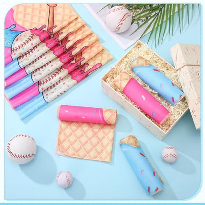 FuWeave 12 Pcs Ice Cream Drip Cooling Towels Gifts 40 x 12 Inch - color: Ice Cream Drip, size: 40 x 12 inches