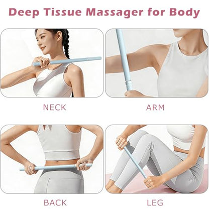 Muscle Roller Stick - Myofascial Release & Deep Tissue Massage Grey - color: Gray