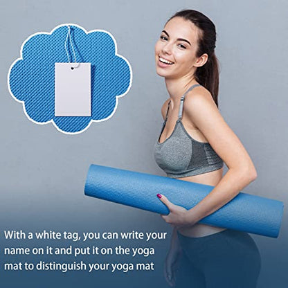 LEIFIDE 10 Pack Yoga Mat Bulk 68'' x 24'' x 4mm Thick Yoga Mat - color: Blue