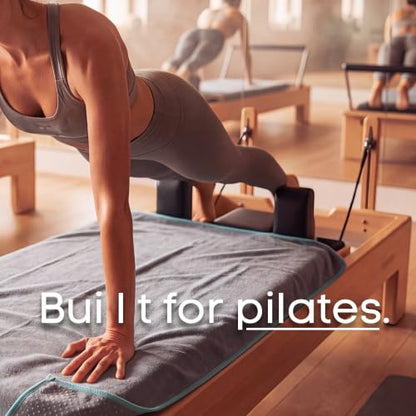 Pilates Towel Non Slip – Microfiber Yoga Mat Towel for Hot Pilates, Reformer & Floor Workouts, Sweat Absorbent, Quick Dry Gym & Workout Towel