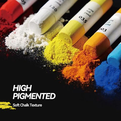 LIGHTWISH Soft Pastels Set for Artists, Beginners & Adults | Vibrant Drawing Pastel Sticks for Art Sketching & Shading