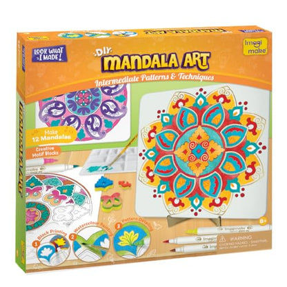 Imagimake Mandala Art Kit, 12 Creative Activities for Kids Ages 8+ | DIY Painting Kit, Creativity & Mindfulness Screen-Free Art Activity, Gift for Girls Ages 8,9,10,11,12,13,14,15,16 Years Old - style: Mandala Art Kit