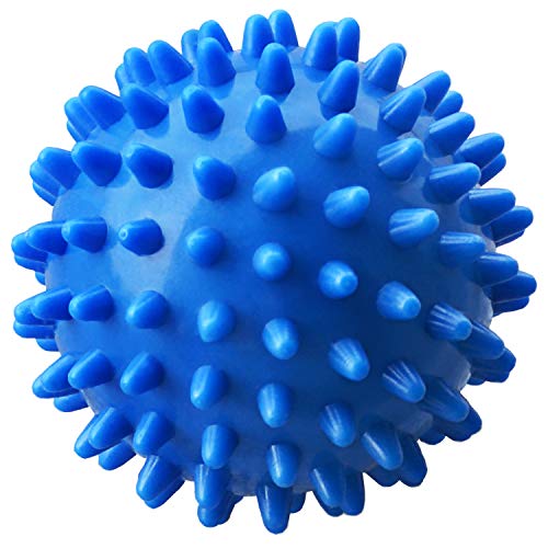 PGYUD Spiky Massage Ball – Trigger Point & Plantar Fasciitis Relief – Deep Tissue Roller for Feet, Back, and Muscles (Blue) - color: Blue-1 Pack