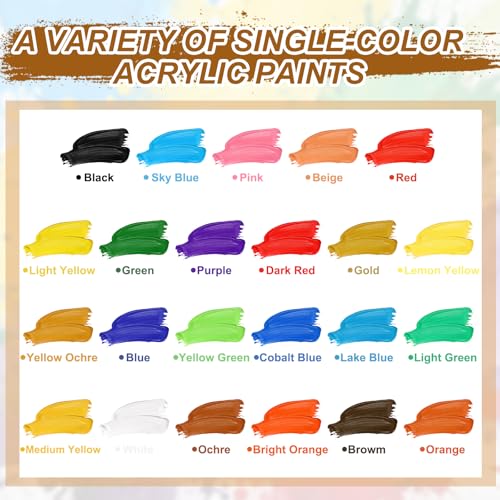 PATIKIL M&G Acrylic Paint, 3.38 Fl Oz(100ml) Matte Finish Rich Pigments Waterproof Art Painting Supplies for Fabric Canvas Wood Leather Stone Cloth, Cobalt Blue - color: Cobalt Blue