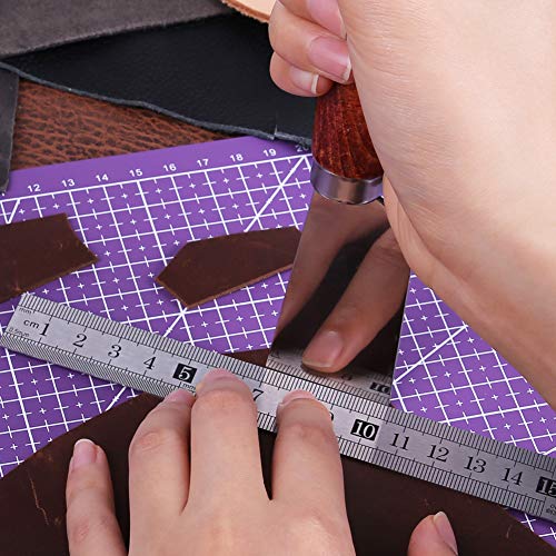 LOKUNN A5 Self Healing Cutting Mat Rotating Cutting Mats for Quilting | 8.5in×6in Small Cutting Mat Double Sided Craft Cutting Mats for Crafts for Scrapbooking, Quilting, Fabric, Sewing Projects