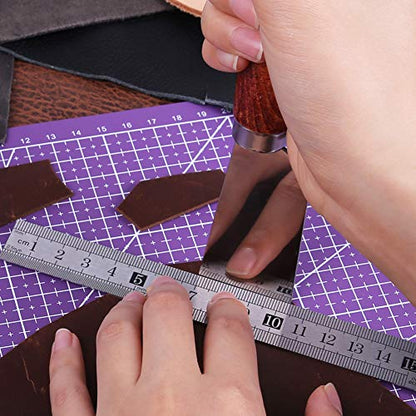 LOKUNN A5 Self Healing Cutting Mat Rotating Cutting Mats for Quilting | 8.5in×6in Small Cutting Mat Double Sided Craft Cutting Mats for Crafts for Scrapbooking, Quilting, Fabric, Sewing Projects