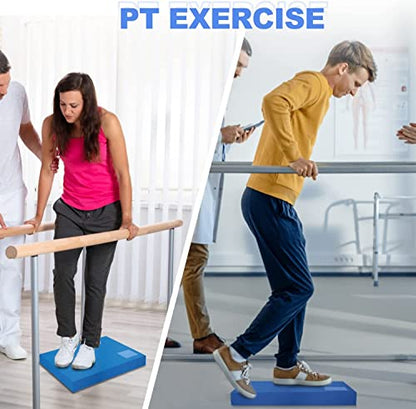 Foam Balance Pad,5BILLION Stability Pad for Physical Therapy,Non-Slip Exercise Balance Pad for Balance workouts,Yoga Knee Pad for Gym Fitness Stretching Pilate - size: Blue-XL