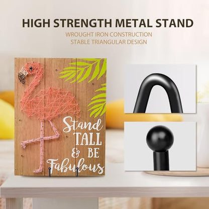 LIONWEI LIONWELI Decorative Plate Stand Holder Picture Frame Stand Easel Display Stand - size: 6 inch (4 pieces)