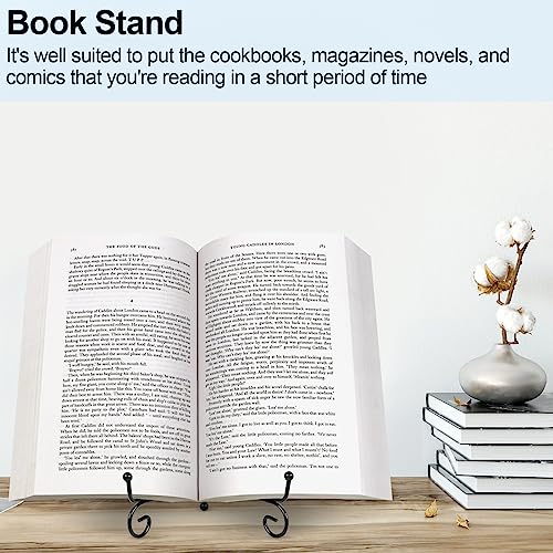 4 Pack Plate Stands For Display,Plate Holder 6 '',Picture Frame Stand of Metal,Frame and Artworks,Small Easel for Book,Tabletop Art,Picture,Photo Platter,black (21ZSJ0001)
