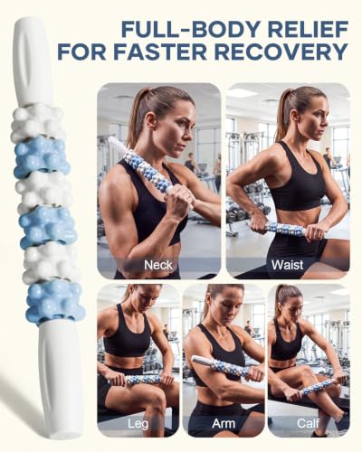 Handheld Textured Massager Roller Stick Deep Tissue Relief Recover