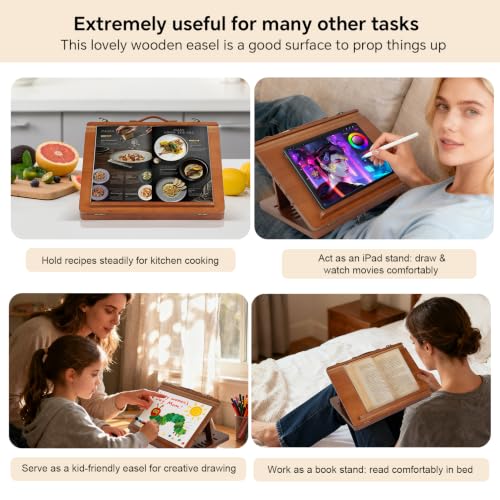 CEIJE Lightweight Drawing Easel for Artists – Portable Lap Drawing Stand for Small Canvases, Ideal for Sketching, Painting & Travel, Comfortable for Extended Use