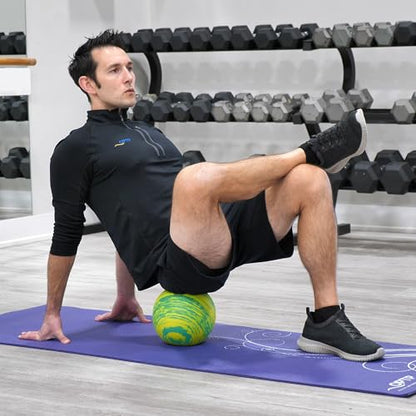 OPTP Posture Ball – Foam Mobility and Massage Ball, Green, 8" | Foam roller ball for massage, physical therapy & exercise, Mobility ball to release muscle tension & improve alignment - size: 8-Inch